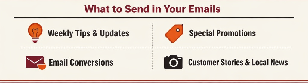 what to send in your emails 